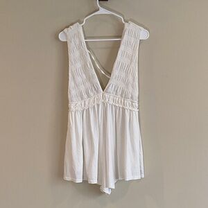 Anthropologie White Romper